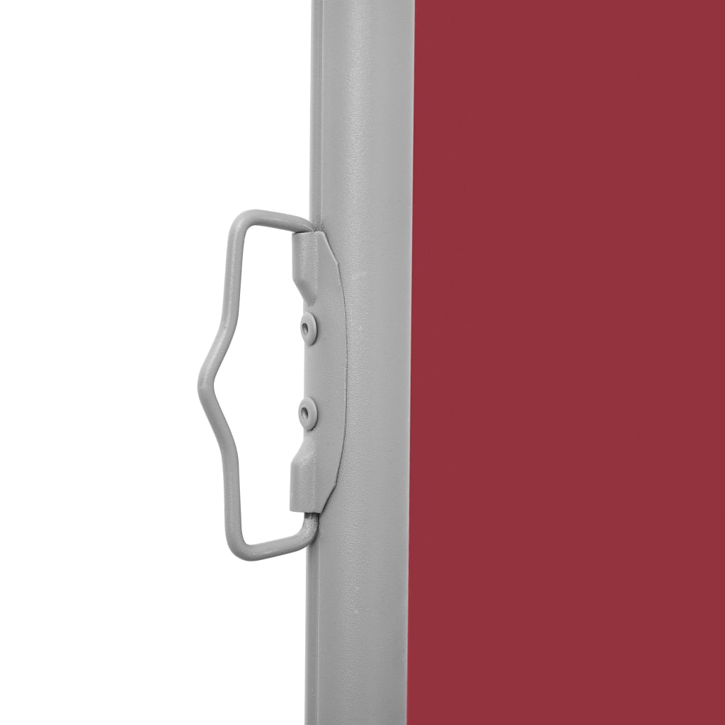 Uttrekkbar sidemarkise 120x600 cm rød