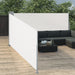 Uttrekkbar sidemarkise 100x1000 cm kremhvit