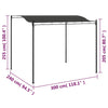 Paviljong 3x2,4 m antrasitt