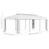 Paviljong med dobbelt tak 3x6 m hvit