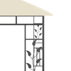 Paviljong med myggnett 3x3x2,73 m kremhvit 180 g/m²