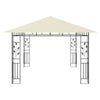 Paviljong med myggnett 4x3x2,73 m kremhvit 180 g/m²