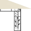 Paviljong med myggnett 4x3x2,73 m kremhvit 180 g/m²