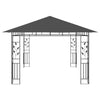 Paviljong med myggnett 4x3x2,73 m antrasitt 180 g/m²