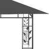 Paviljong med myggnett 4x3x2,73 m antrasitt 180 g/m²