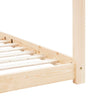 Sengeramme barn grå heltre furu 70x140 cm