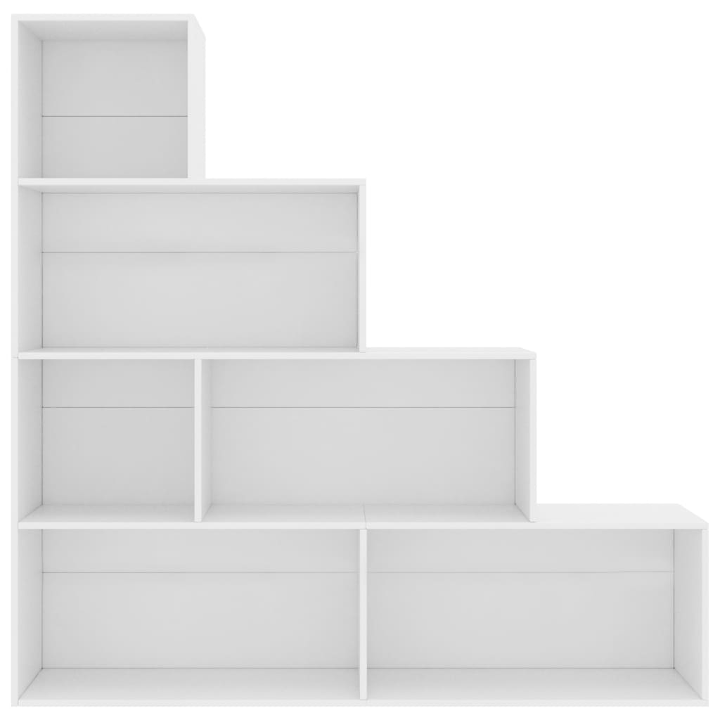 Bokhylle/romdeler hvit 155x24x160 cm konstruert tre
