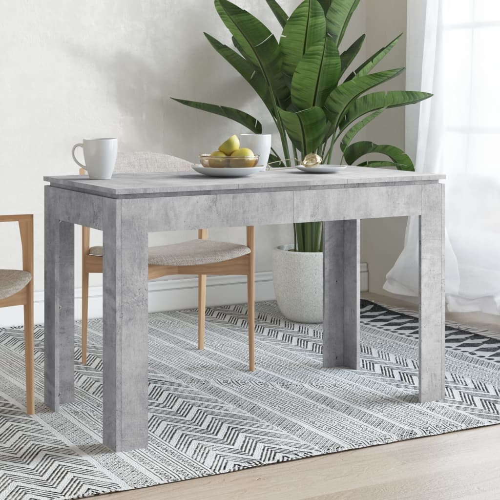 Spisebord betonggrå 120x60x76 cm konstruert tre