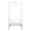 Himmelsengeramme hvit metall 90x200 cm