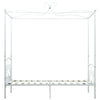 Himmelsengeramme hvit metall 90x200 cm