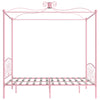 Himmelsengeramme rosa metall 160x200 cm