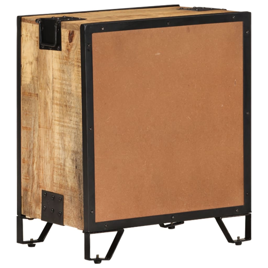 Nattbord 43x30x51 cm grov heltre mango