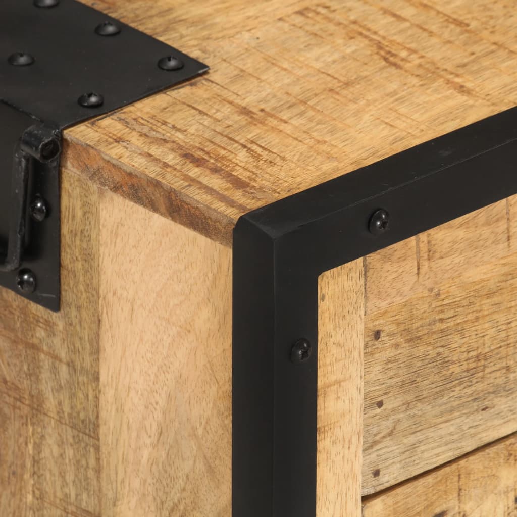 Nattbord 43x30x51 cm grov heltre mango
