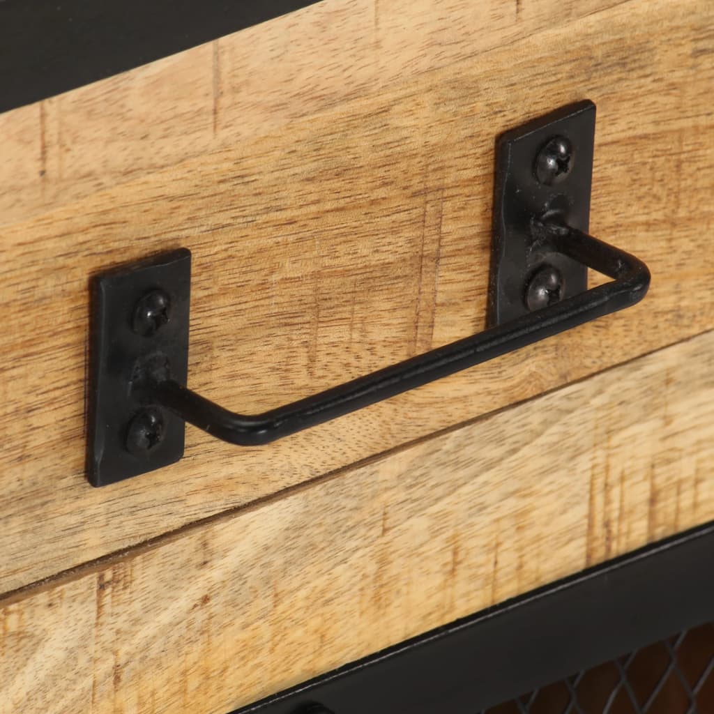 Nattbord 43x30x51 cm grov heltre mango