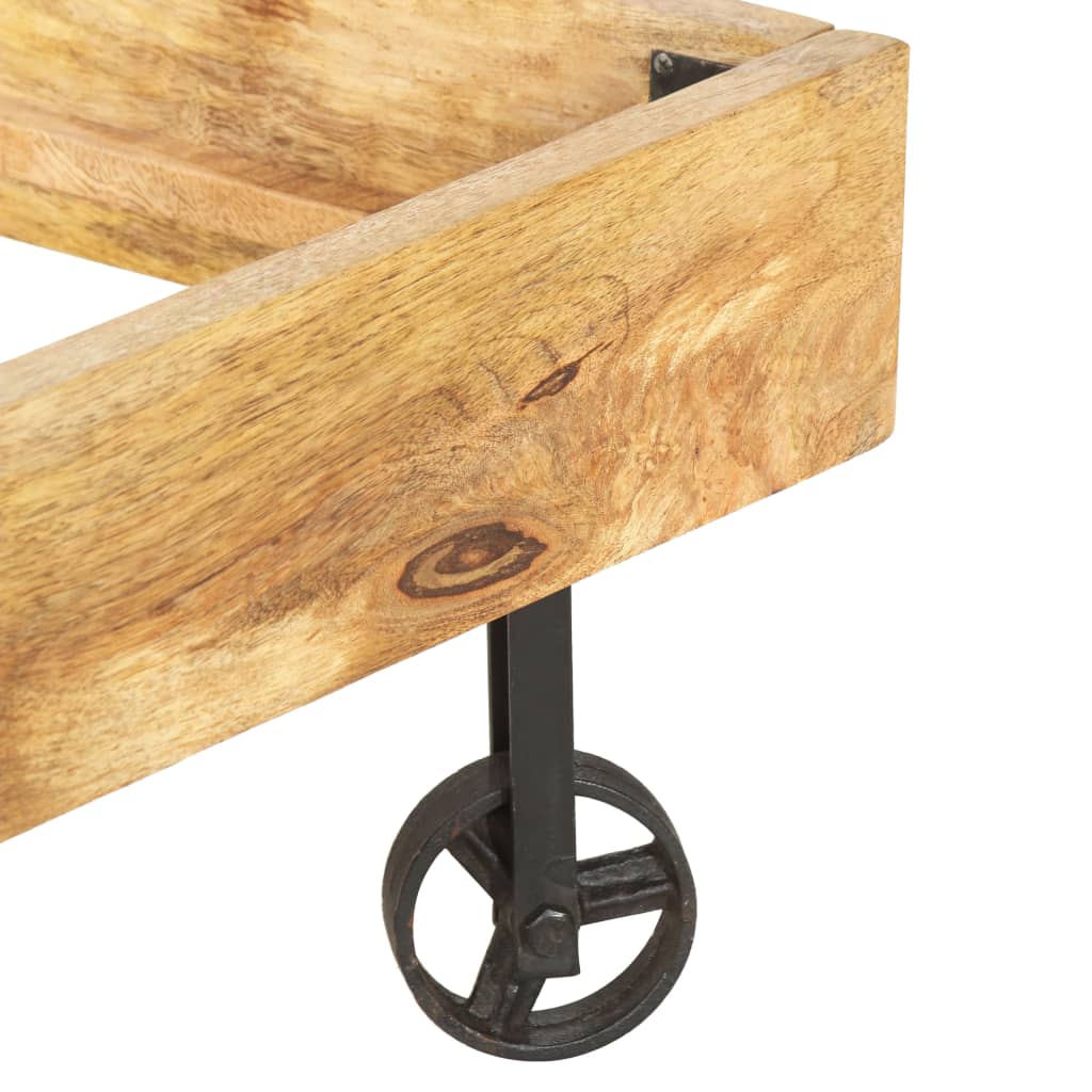 Sengeramme heltre mango 200x200 cm
