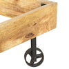 Sengeramme heltre mango 200x200 cm