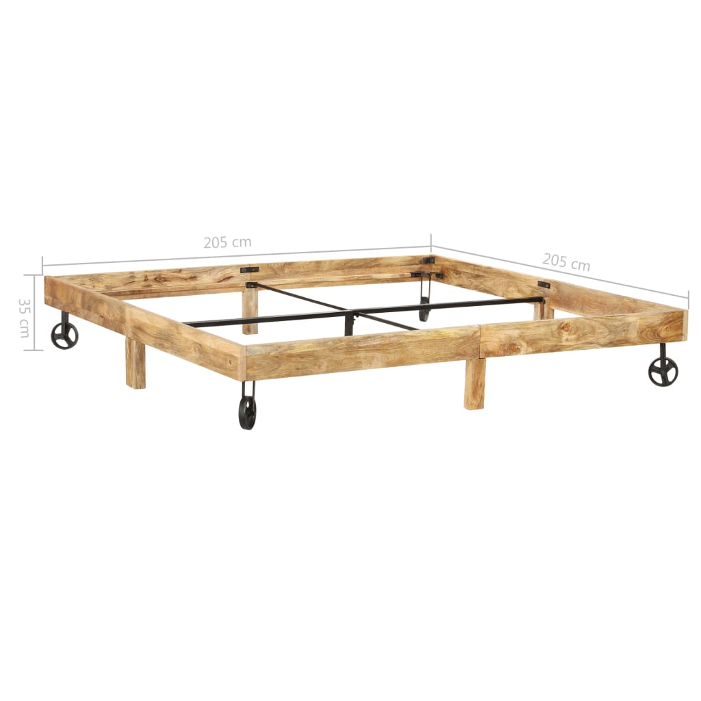 Sengeramme heltre mango 200x200 cm