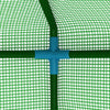 Drivhus med hyller stål 227x223 cm