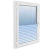 Vindusfilm frostet og stripet mønster 0,9x100 m PVC
