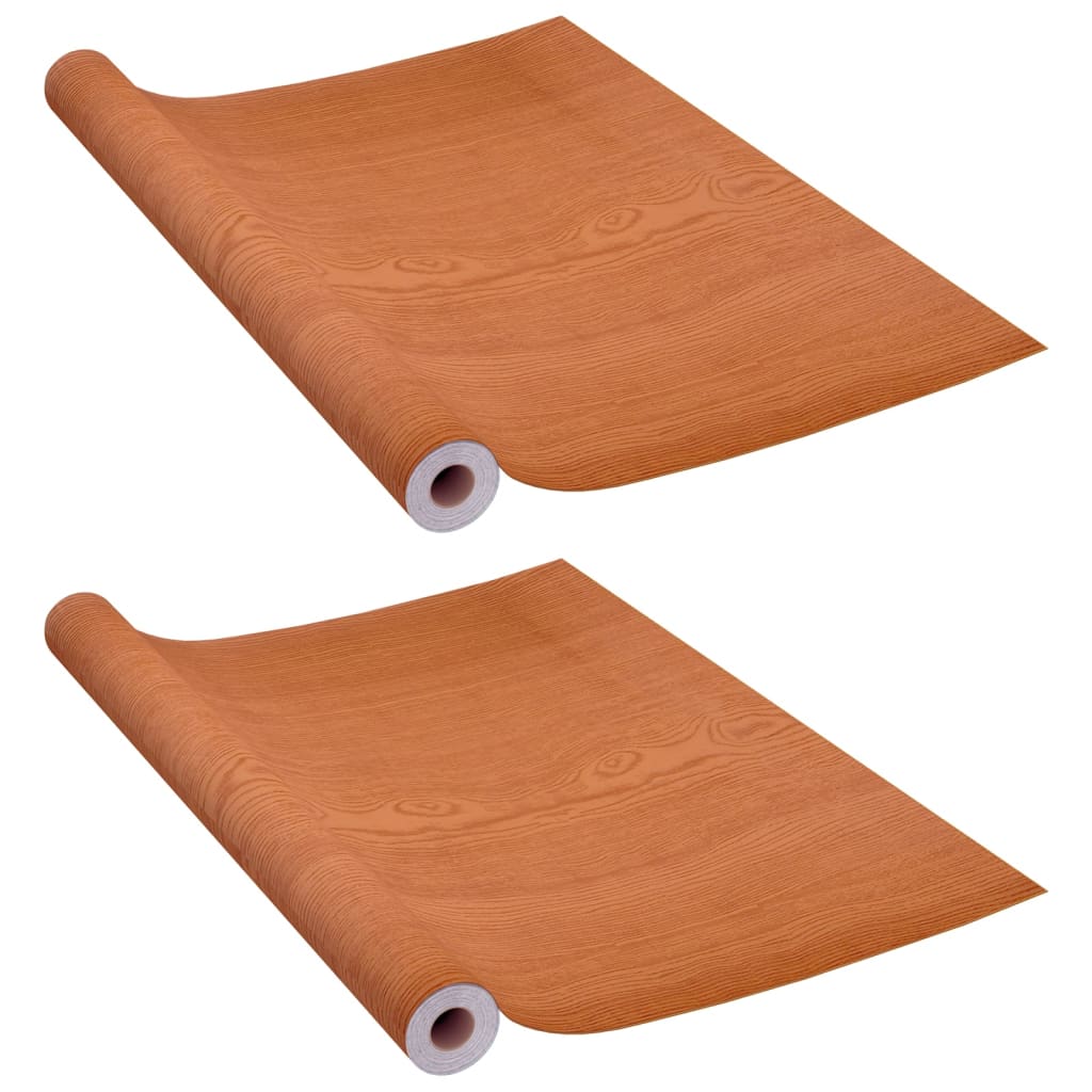 Selvklebende folie til møbler 500x90 cm PVC lys eikefarge