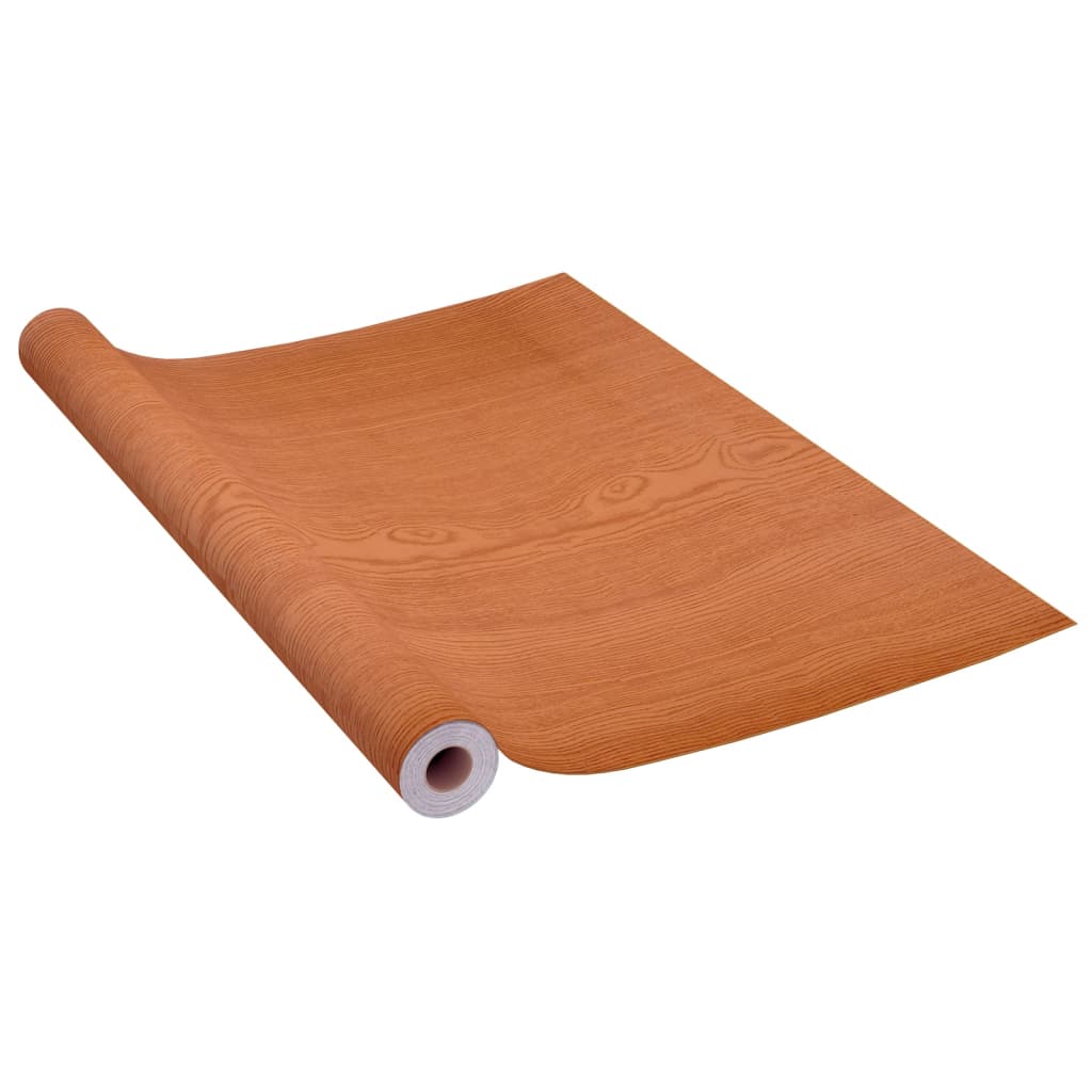 Selvklebende folie til møbler 500x90 cm PVC lys eikefarge