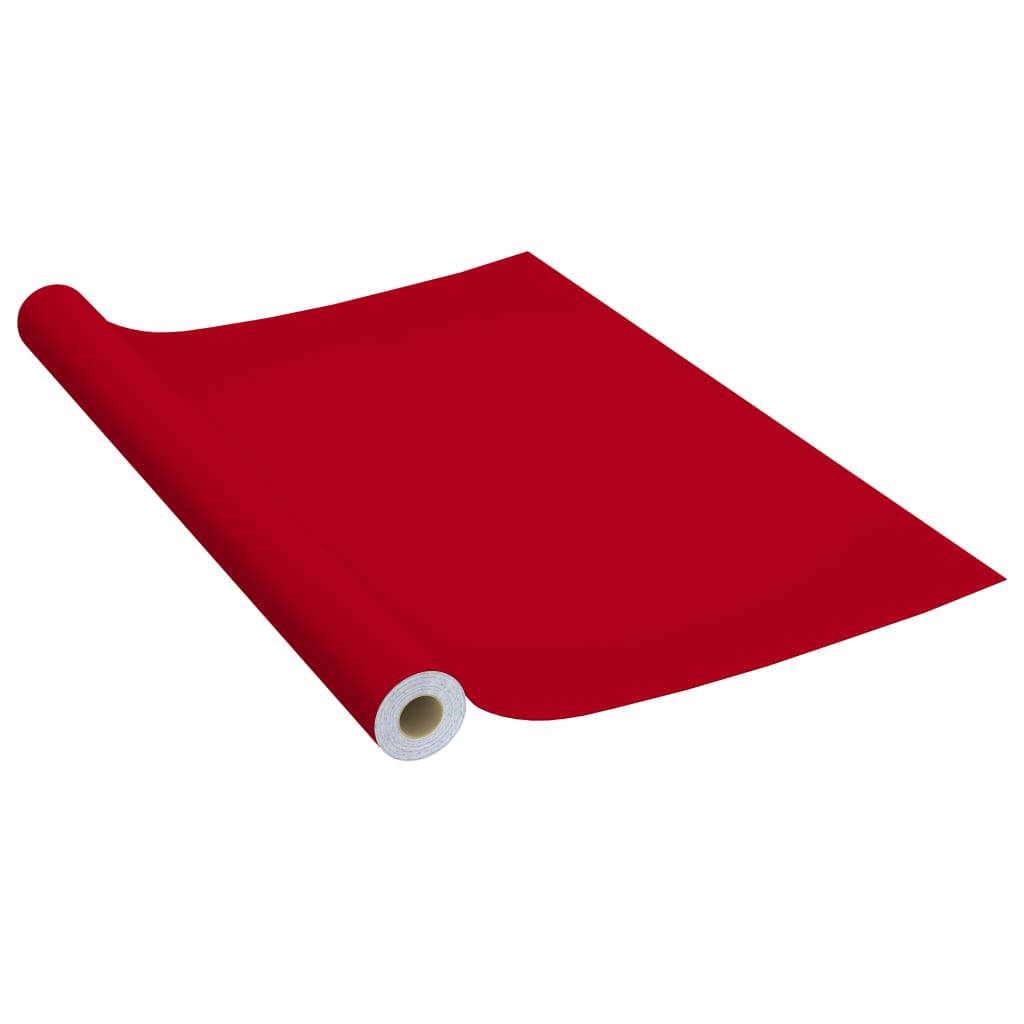 Selvklebende folie til møbler rød 500x90 cm PVC