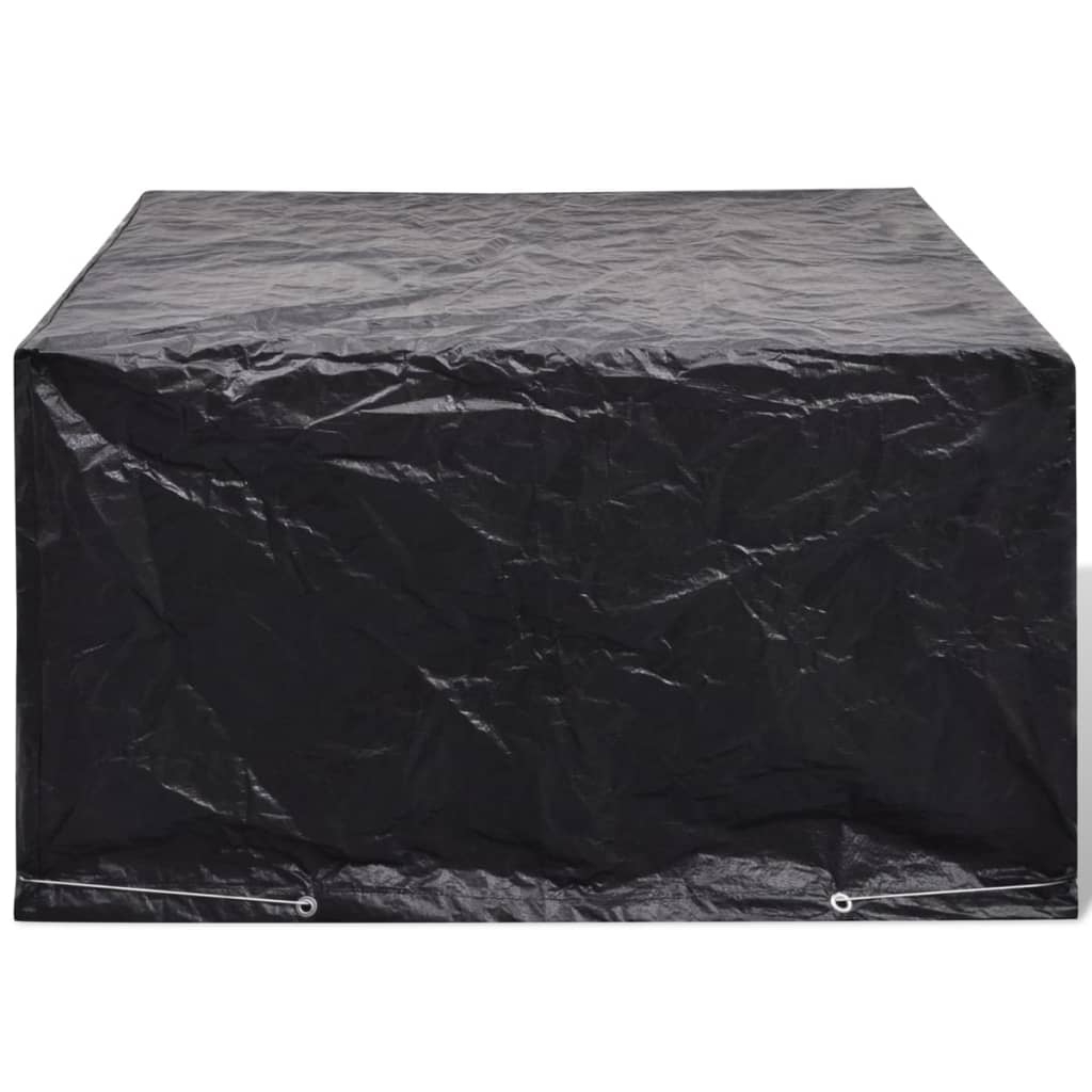 Hagemøbeltrekk 2stk 6 personer polyrotting 8 maljer 172x113cm