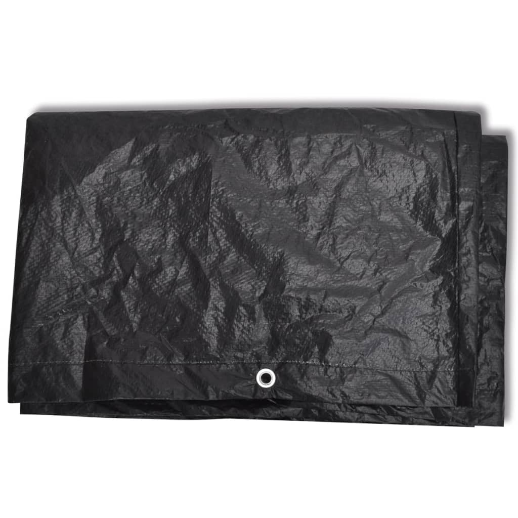 Hagemøbeltrekk 2 stk 6 personer polyrotting 10 maljer 240x140cm