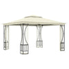Paviljong med nett 300x300x265 m kremhvit