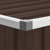 Oppbevaringsboks for hagen brun 109x67x65 cm