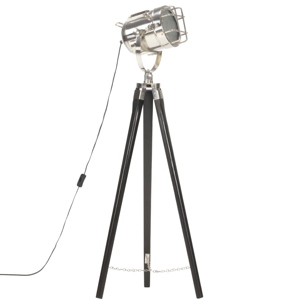 Gulvlampe med stativ heltre mango 97 cm svart