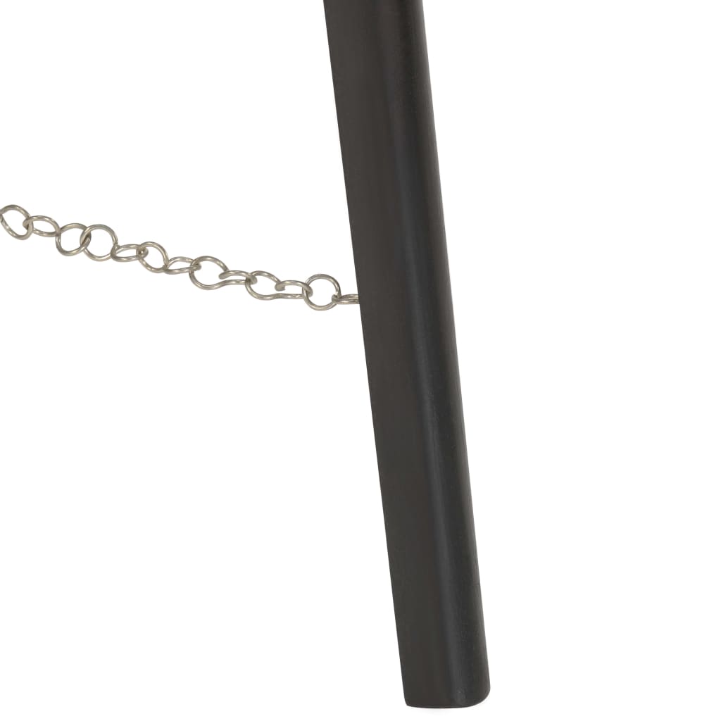 Gulvlampe med stativ heltre mango 97 cm svart