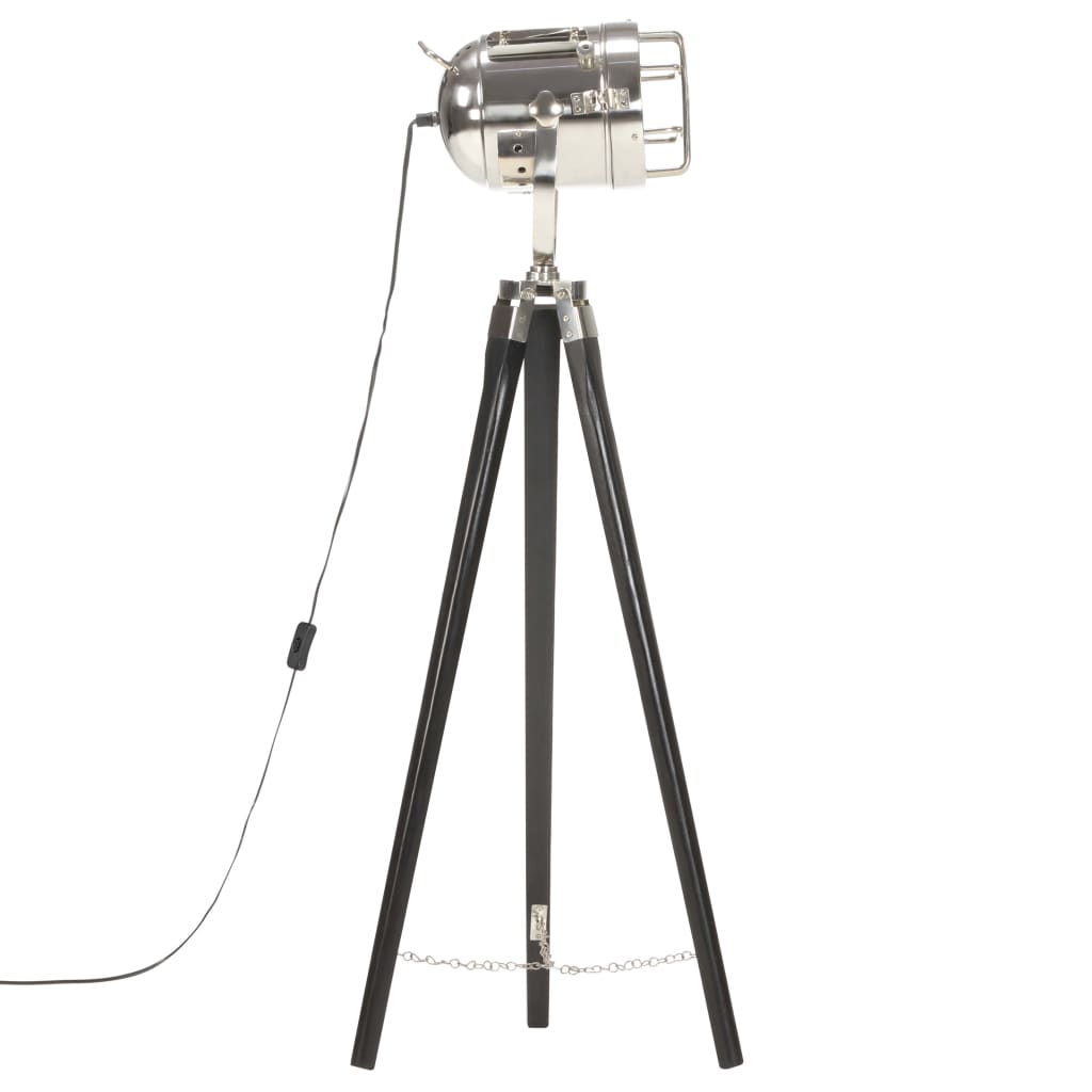 Gulvlampe med stativ heltre mango 97 cm svart