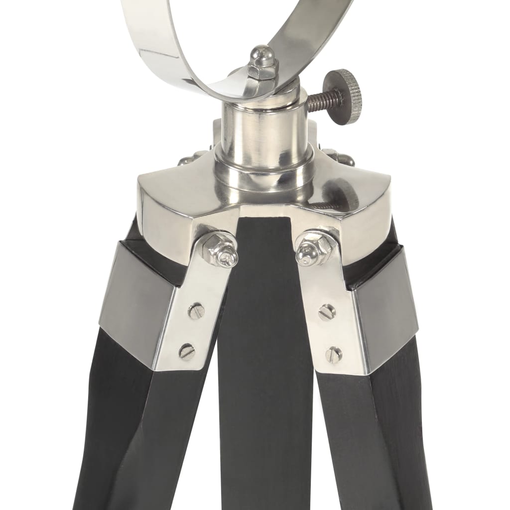Gulvlampe med stativ heltre mango 97 cm svart