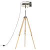 Gulvlampe med stativ heltre mango 140 cm