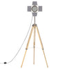 Gulvlampe med stativ heltre mango 140 cm