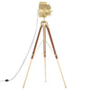 Gulvlampe med stativ heltre mango 193 cm