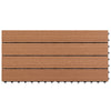 WPC Terrassebord 60x30 cm 6 stk 1m² brun