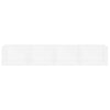 Veggmontert CD-hylle hvit 100x18x18 cm sponplate