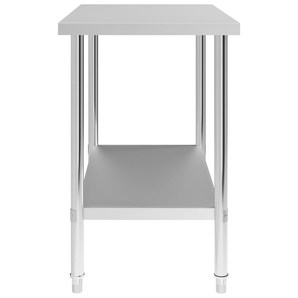 Arbeidsbord for kjøkken 100x60x85 cm rustfritt stål