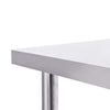 Arbeidsbord for kjøkken 100x60x85 cm rustfritt stål