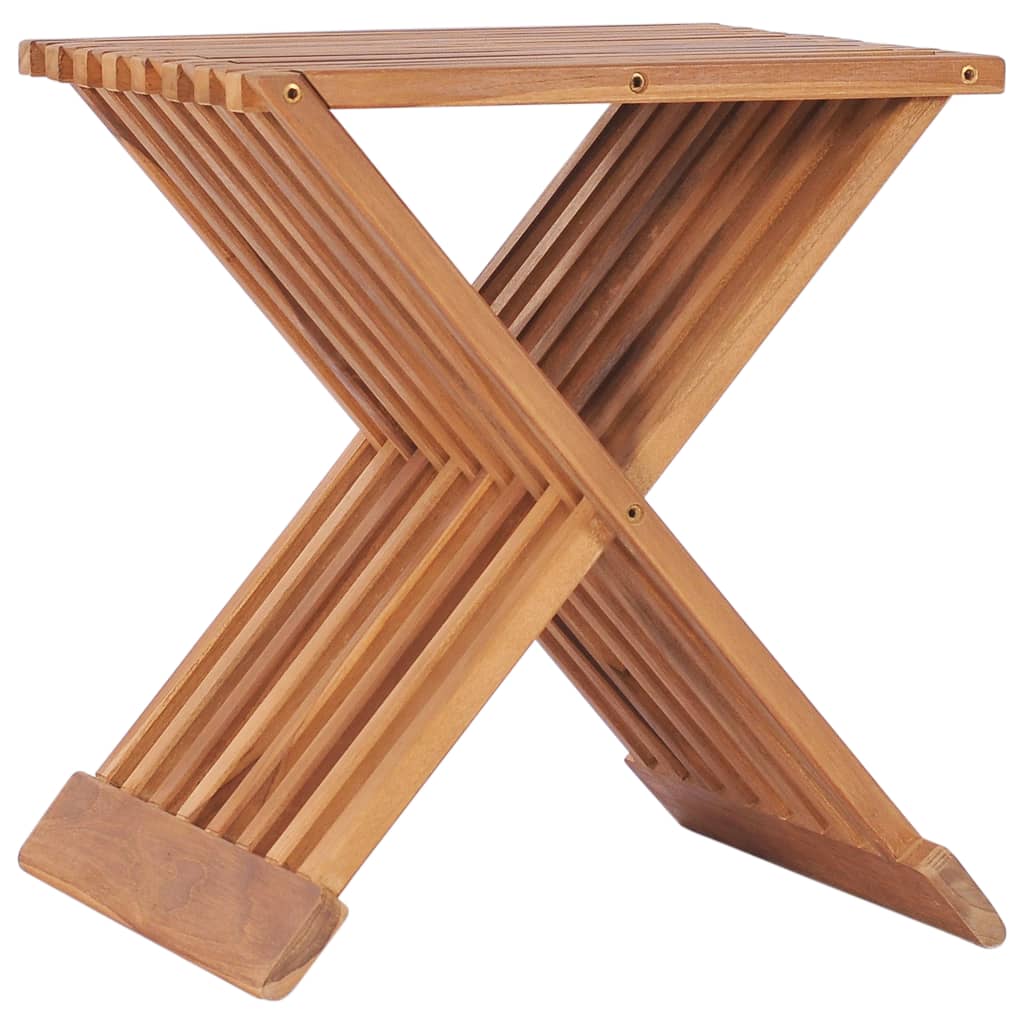 Sammenleggbar krakk 40x32x45 cm heltre teak