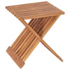 Sammenleggbar krakk 40x32x45 cm heltre teak
