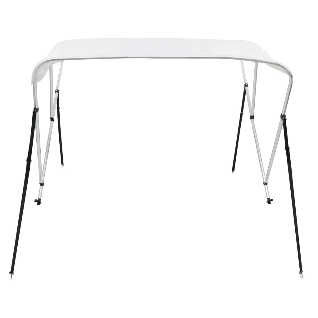 Biminitopp 3-buet hvit 183x160x137 cm