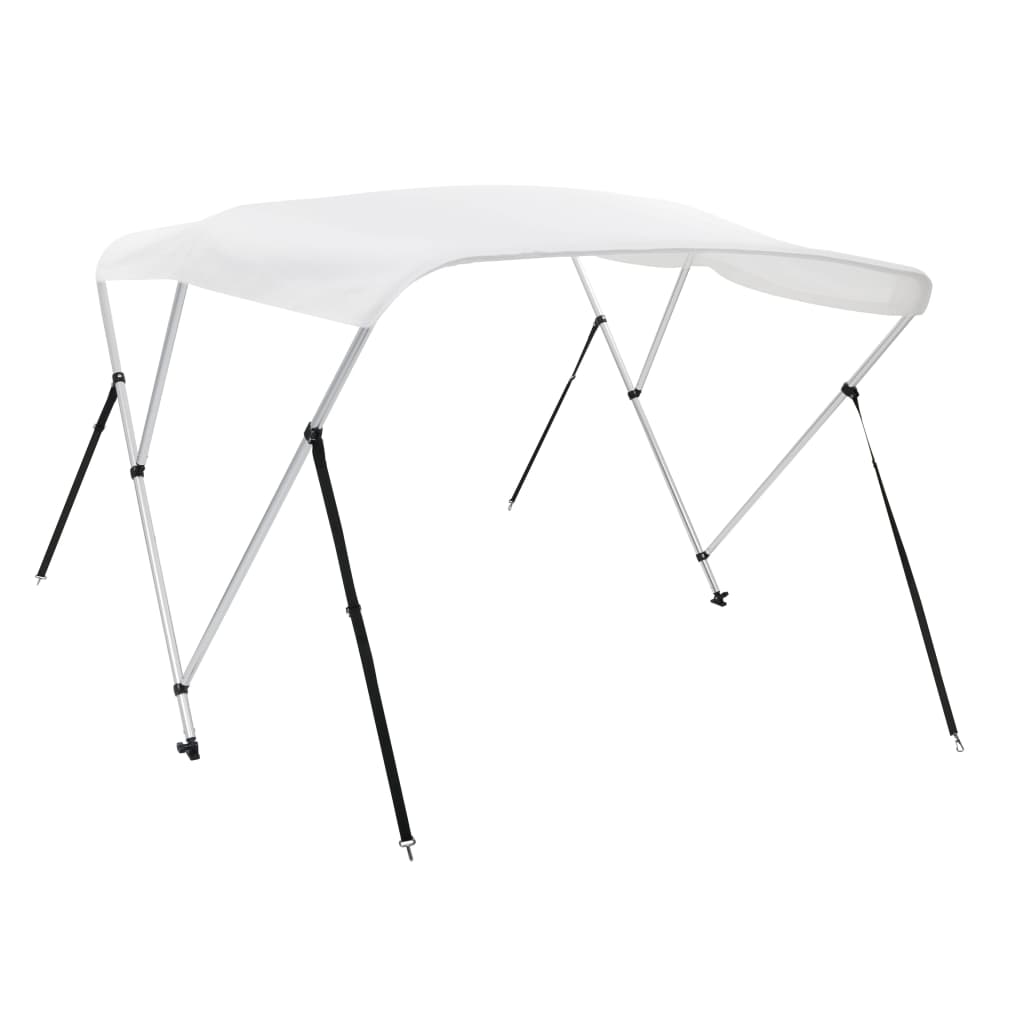 Biminitopp 3-buet hvit 183x196x137 cm