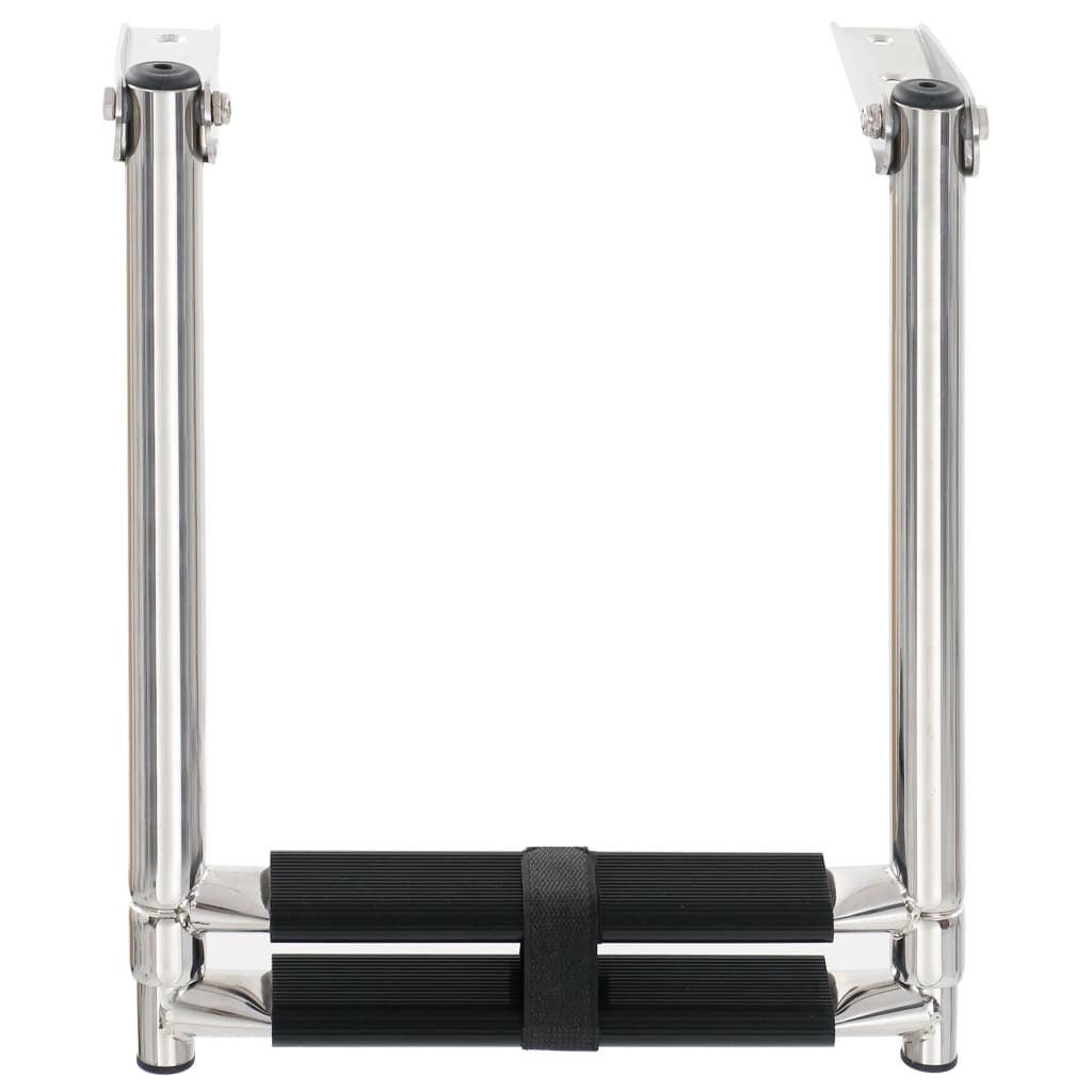 Sammenleggbar baugstige 2 trinn rustfritt stål