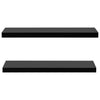 Vegghyller 2 stk svart 100x20x3,8 cm