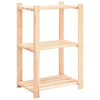 Lagringshyller 3 etasjer 2 stk 60x38x90cm heltre furu 150kg