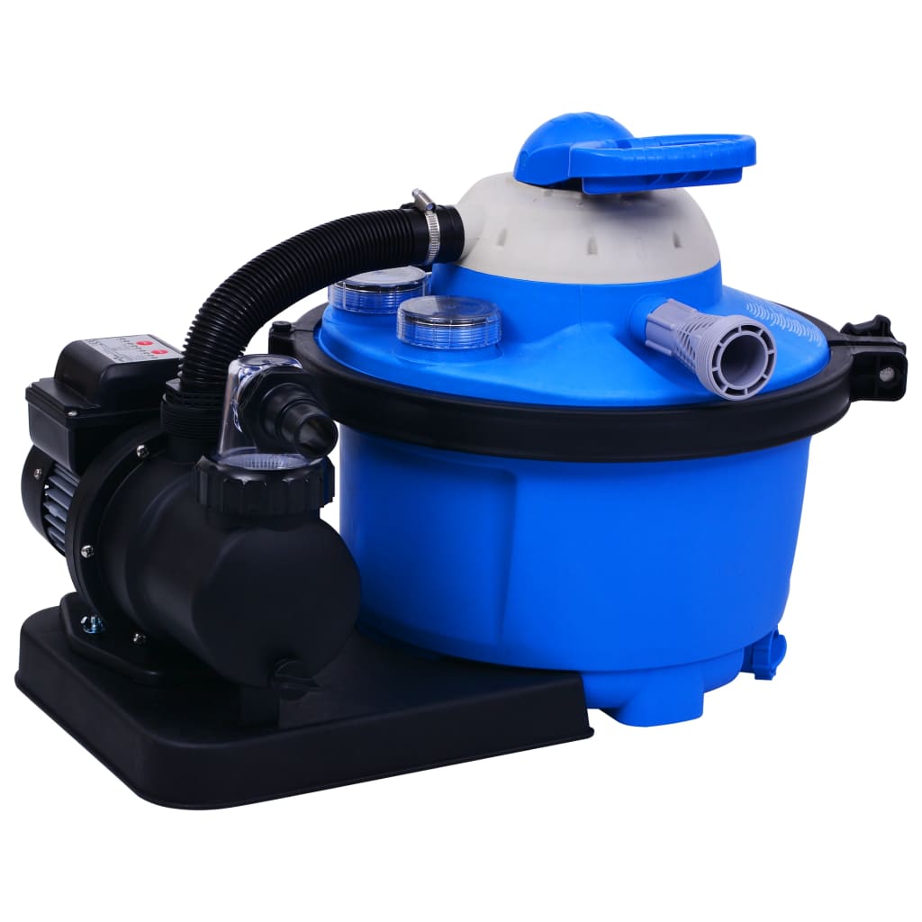 Sandfilterpumpe med timer 450 W 25 L