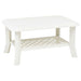 Salongbord hvit 90x60x46 cm plast